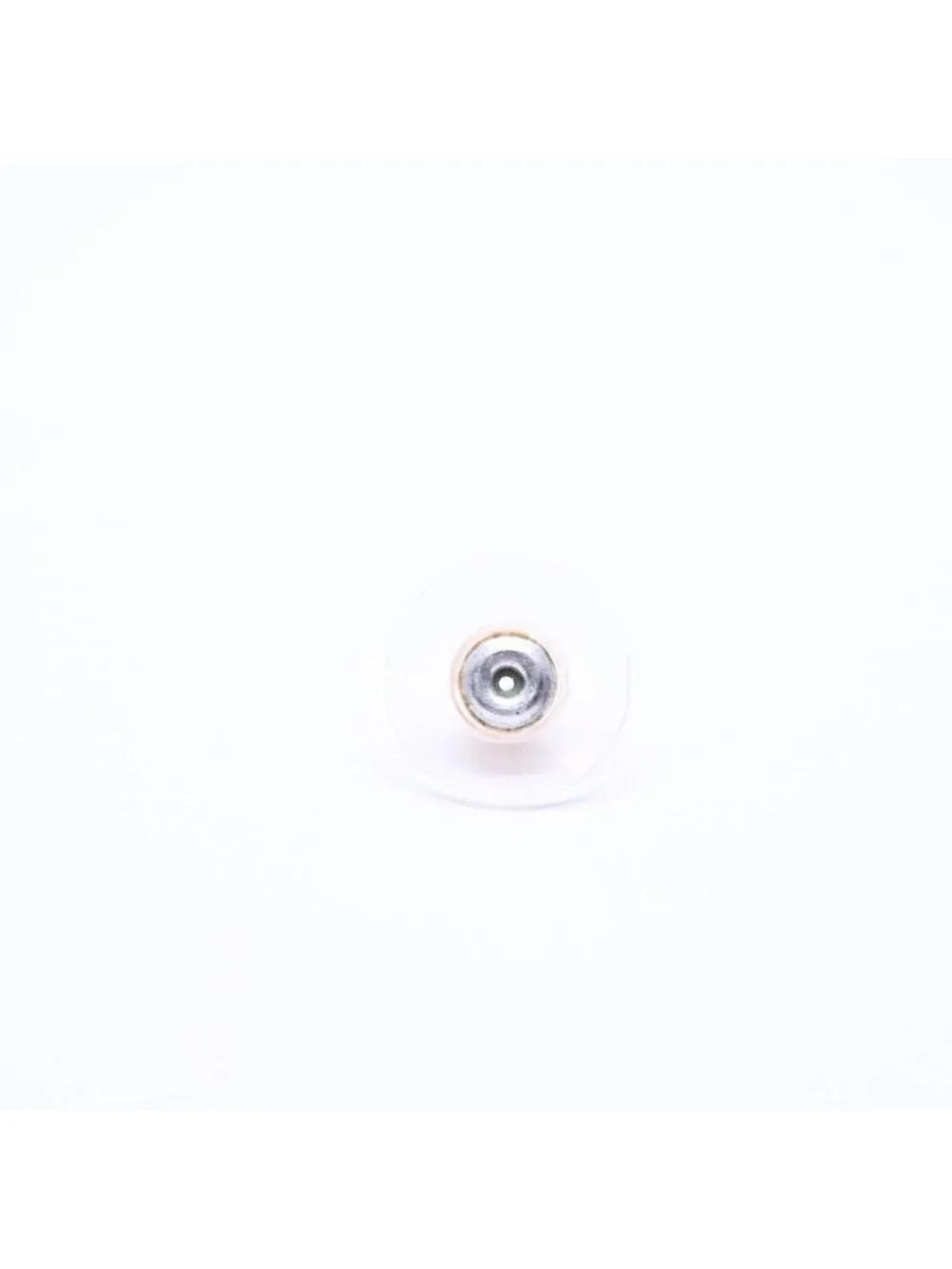 Chanel Single Earrings CC Logo Rhinestone Pierced Gold